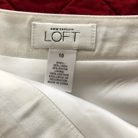 Ann Taylor Loft Linen Skirt - Size 10 - Picture 2 of 4